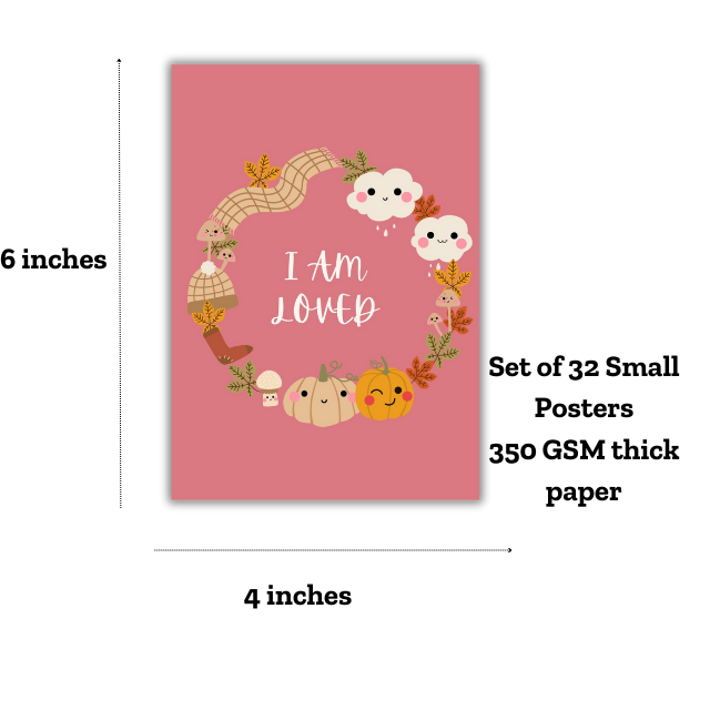 Kawaii small posters for kids room